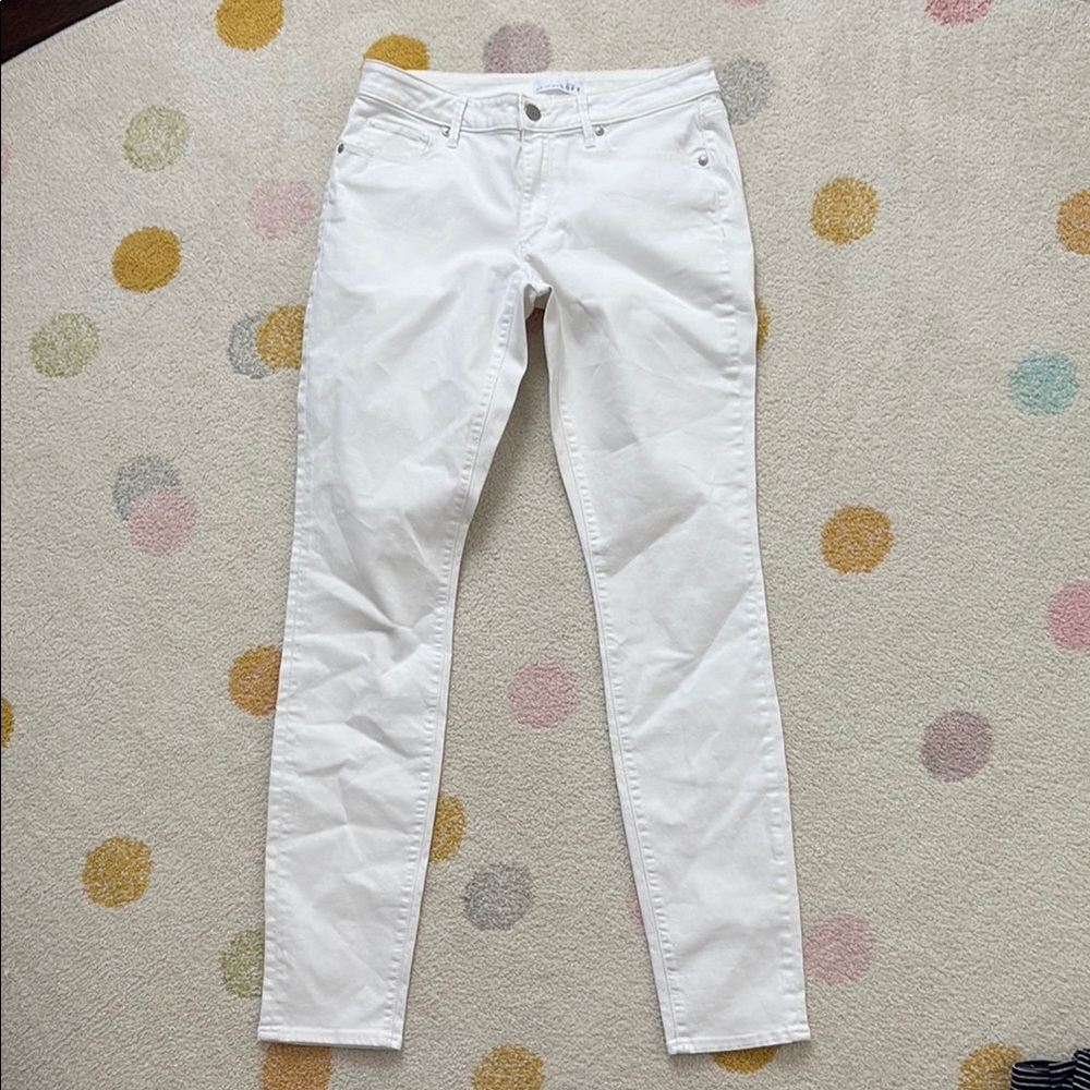 LOFT Women's White Skinny Jeans
